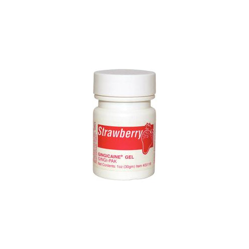 Gingi-Pak 20118 Gingicaine Topical Oral Gel Strawberry 1 Oz Jar Gingi-Pak 20118 Gingicaine Topical Oral Gel Strawberry 1 Oz Jar